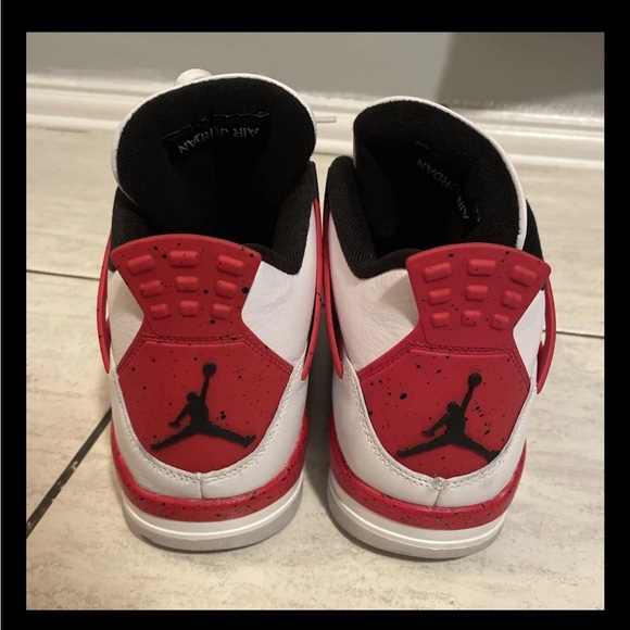 Size 10- Air Jordan 4 Retro Red Cement - Picture 4 of 7